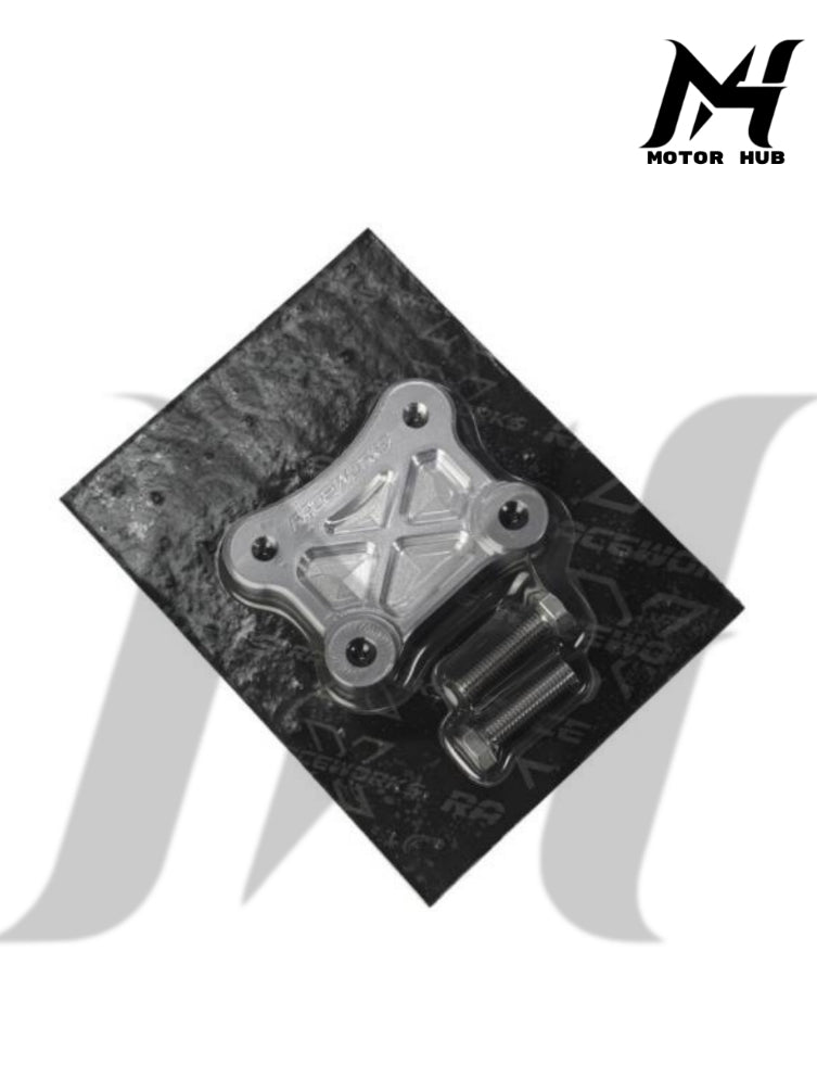 Raceworks V.2 Pull Back Plate Harley Davidson [Raw Polish] RW7700139
