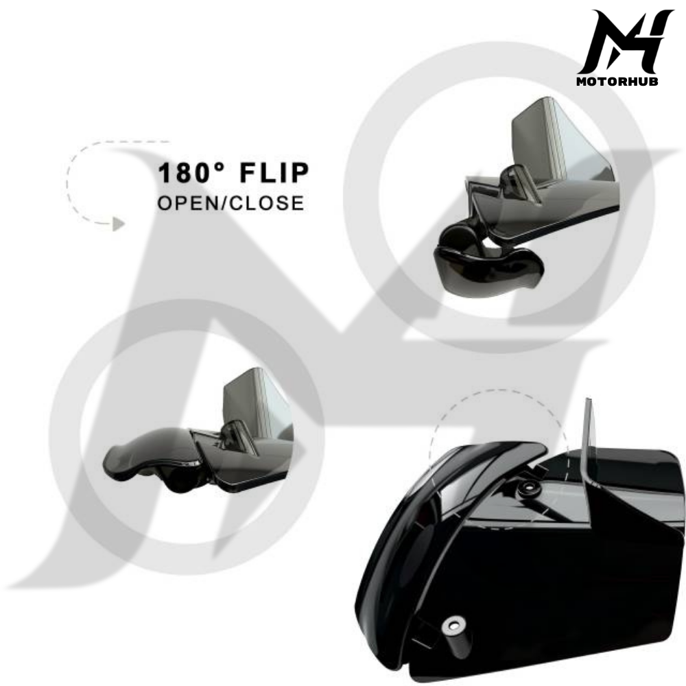 Upper Fairing Colored Side Wind Air Deflector Fit For Harley CVO Road Glide 2024-2026 Black MH9901185