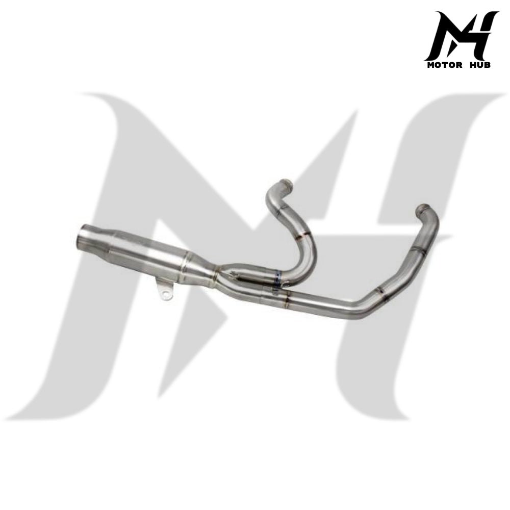 Stainless Steel 2 in 1 Exhaust Pipe V2 for Harley 2017-2025 Touring M8 MH7700356