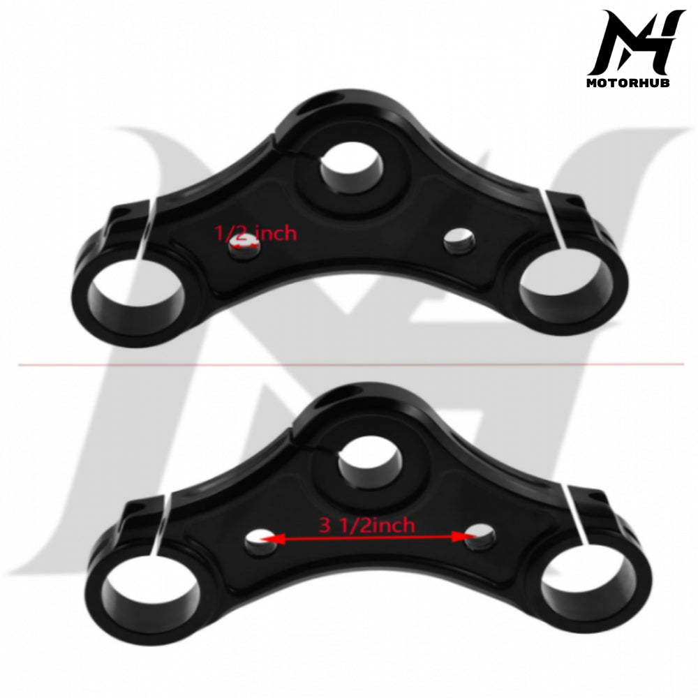 Top Triple Clamp with Riser Holes Billet Aluminum For Harley Sportster XL 883 04-22  MH9900741