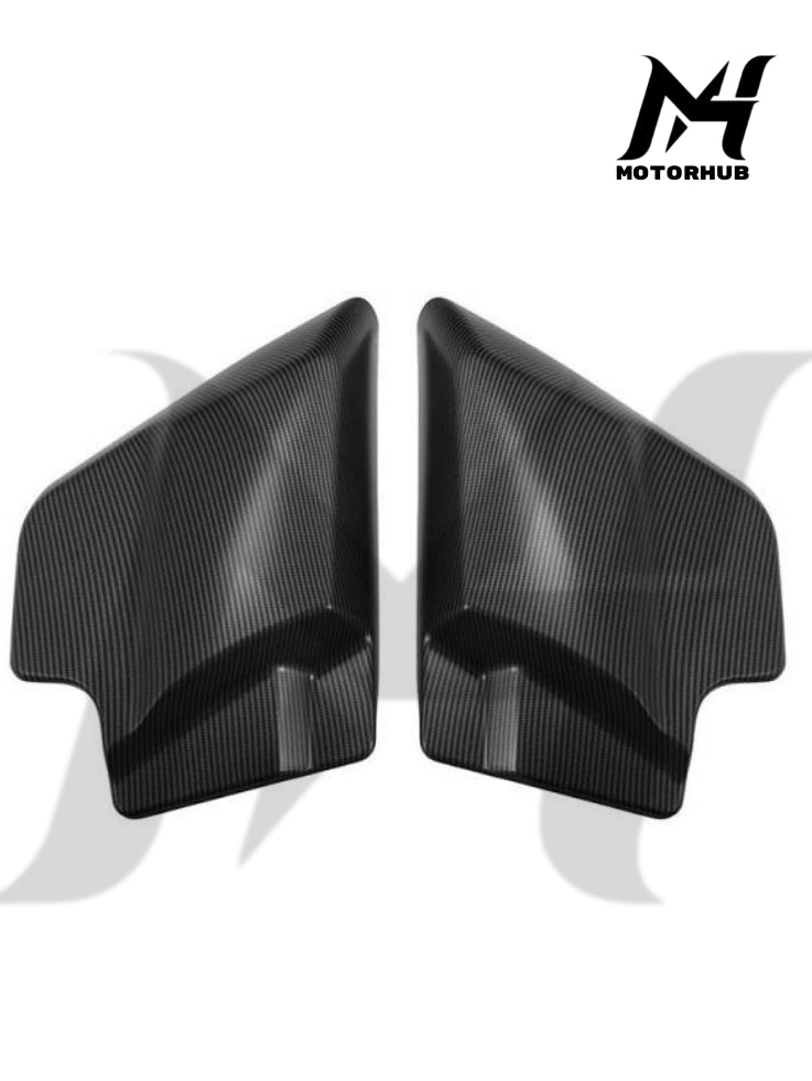 Carbon Fiber Look Matte Black Side Cover Panel Touring [ABS Plastic] Cover Aki Harley BG100858