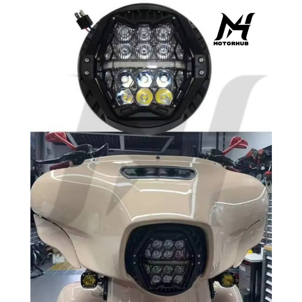 7 inch Performance Headlight for Touring with White DRL MH9900668