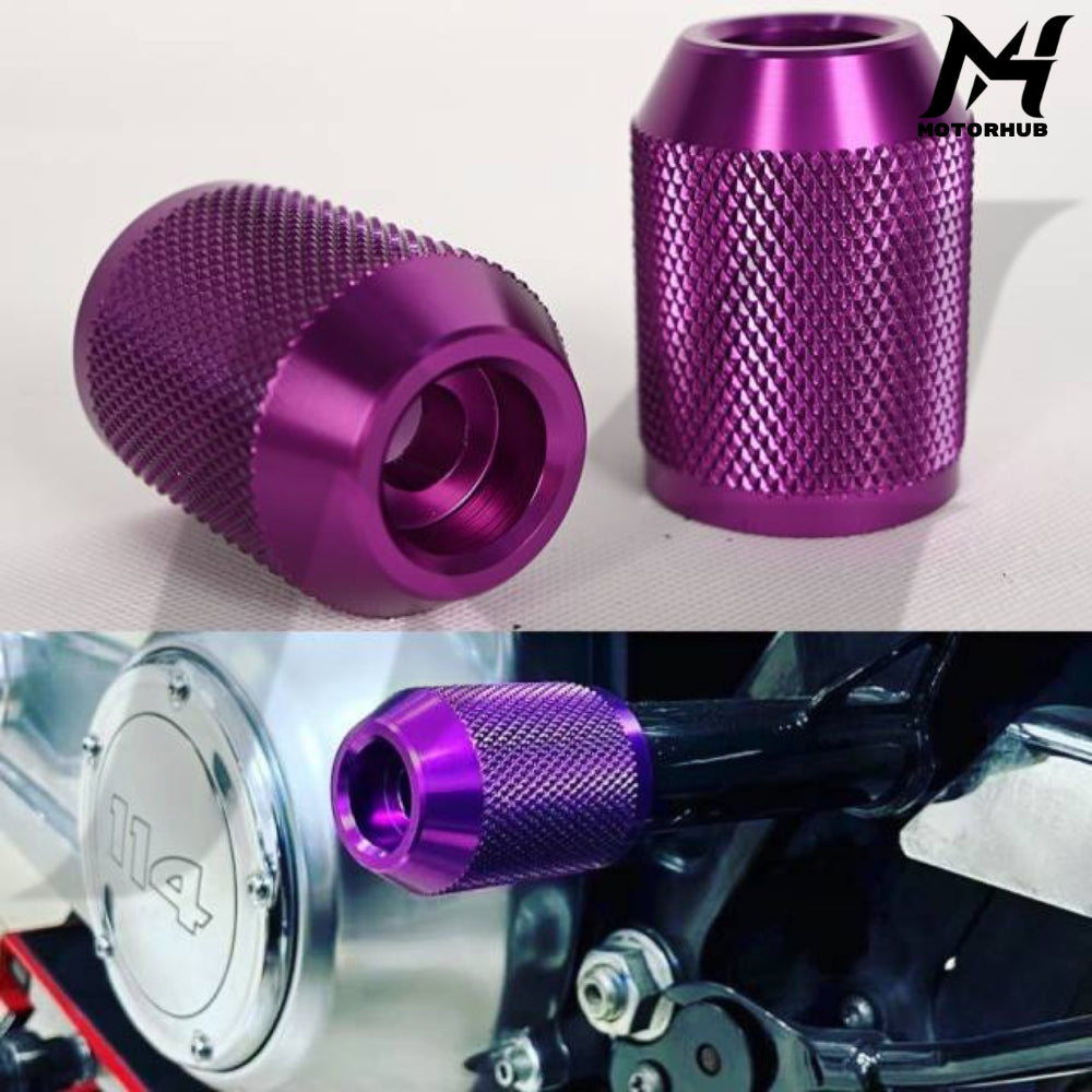 Billet CNC 6061 Crash Bar saddlebag Guard Sliders M12 [Purple]   MH7700340