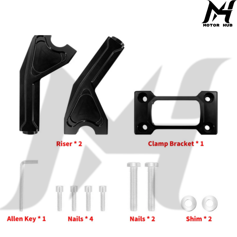1 Inch 8 Inch Handlebar Risers Clamp Handle Bar Extension Riser For Harley Softail Sport Glide Street Bob FXLRST FXBB FLSB 18-23 BG100823