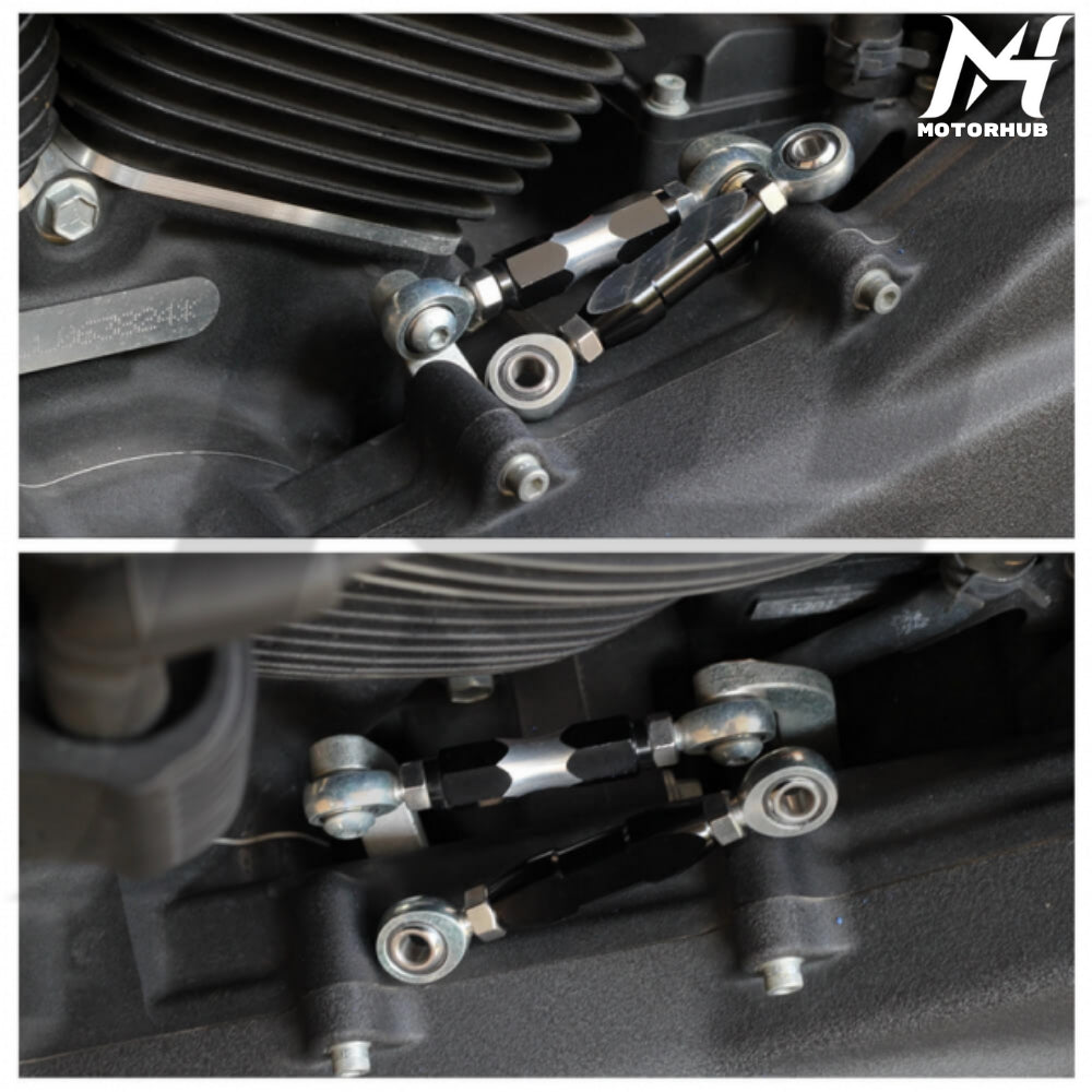 CNC Mid-Control Adjustable Shift Linkage Rod For Harley Davidson Softail M8 Dyna FXR MH990088