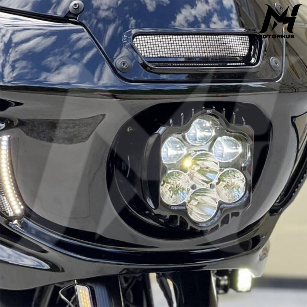Road Shark Style headlight with bracket kit Low Rider ST Fairing 2018+ Lampu Low Rider ST Lampu Harley MH9901007