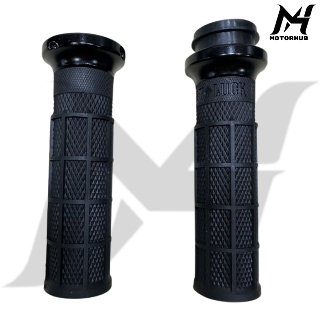 ODI V-Twin Lock-On Hart-Luck Signature Full-Waffle Grip Set TBW BG100779/0630-2694