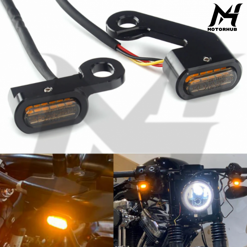 Handlebar Mini turn signal with mechanical cluth [Yellow] BG100803