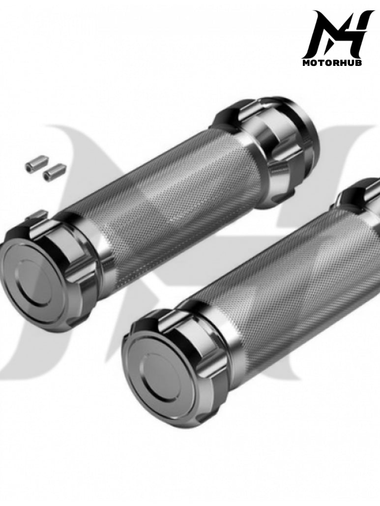 HandGrip TBW Nice CNC Aluminum Hand Grips For Harley Davidson [Silver] MH9900123