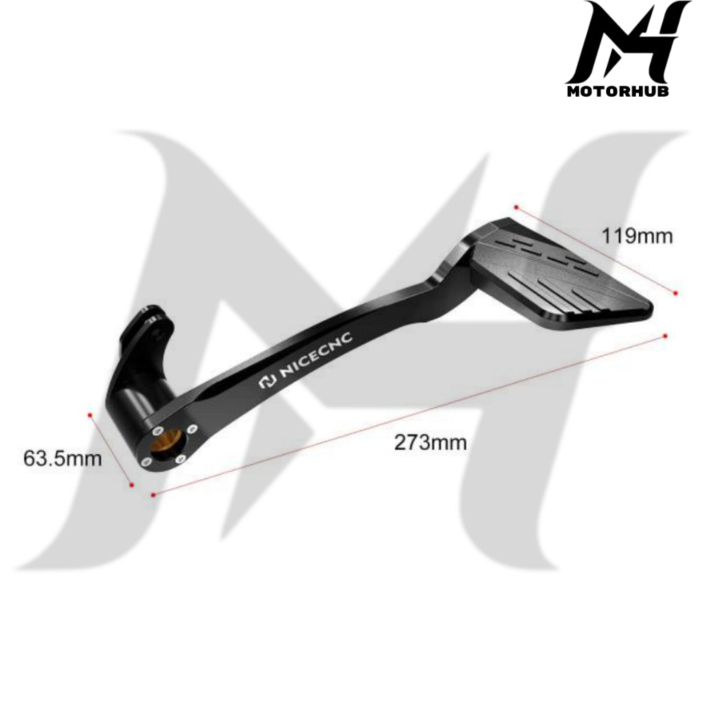Nice CNC Integrated Rear Brake Lever Pedal Kit for Harley-Davidson Touring and Trike Models [Black] MH9900112