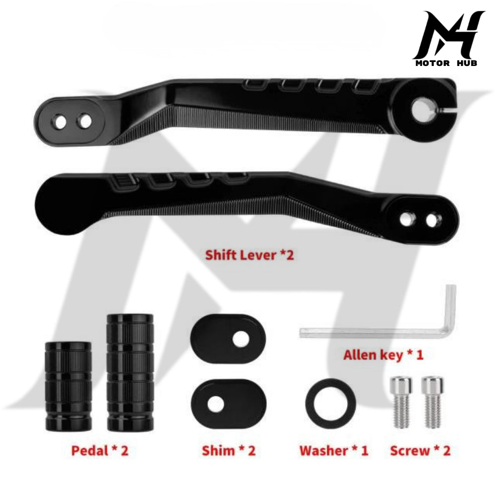 Black Heel Toe Shifter Lever Shifter Peg for Harley Softail 86-17 Touring 88-Up [Black] MH9901015