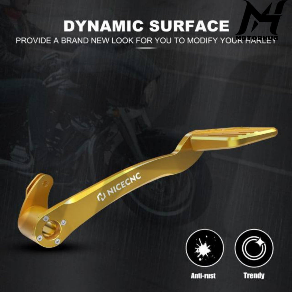 Nice CNC Integrated Rear Brake Lever Pedal Kit for Harley-Davidson Touring and Trike Models [Gold] MH9900113