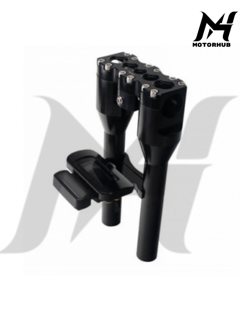 Adjustable T-Bar Moto Digital Gauge Mount Universal Bracket Softail BG100834