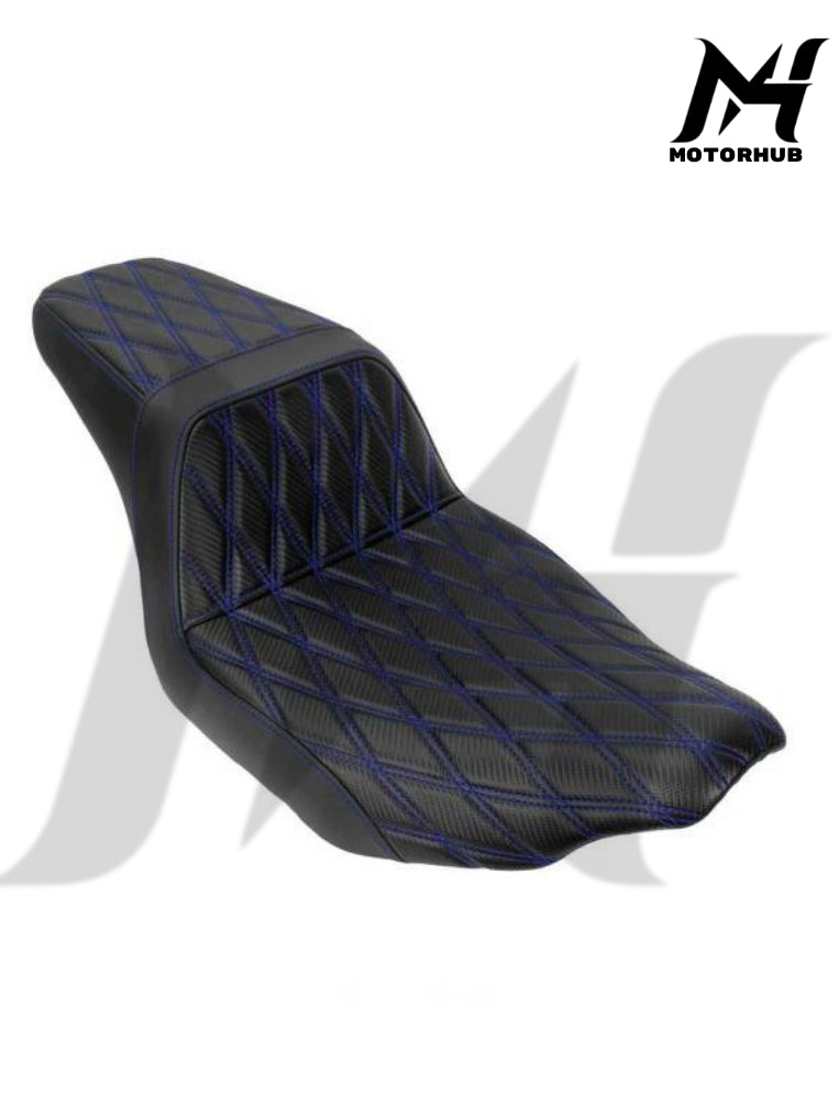 Two Up Seat Rider Passenger Seat For Harley Touring 2024-Up Street Road Glide CVO 2023 [Blue] MH9900743