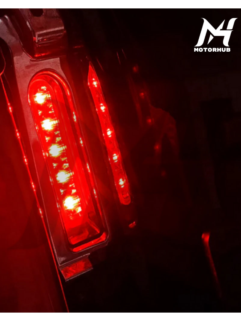 LED Filler Panel Lights Fender Tail Lights for Harley Touring 2014-2023 [Black-Smoke] MH9900185