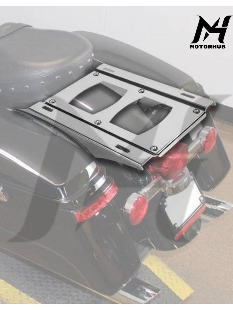 Bracket Tour Pack Road Glide Ultra Classic Electra Police Detachable Two-Up luggage Rack Fit For Harley Touring 14-24 Tour Pack [Chorme] MH9900224