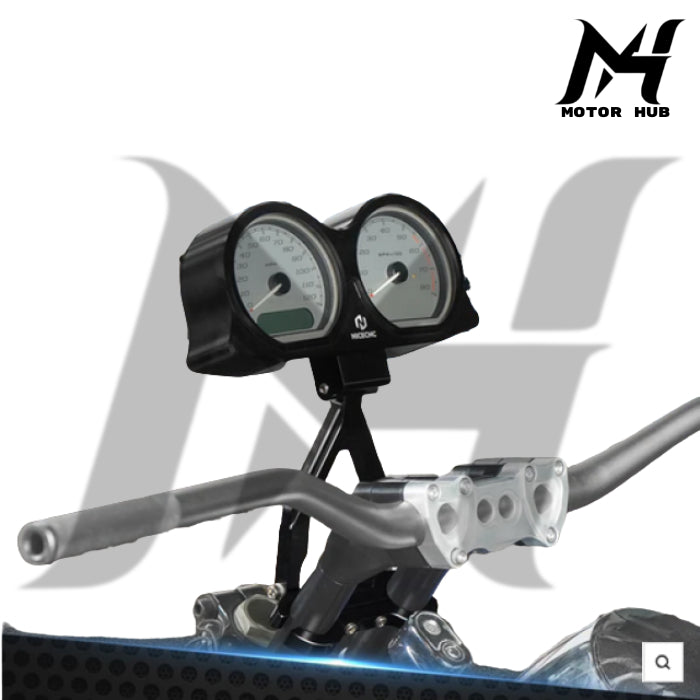 Nice CNC Instrument Bezel Gauges Relocation Mount Bracket Kit For Harley Davidson [Black] MH9900281