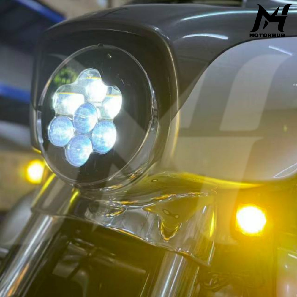 LED Headlight for Touring Batwing Street Glide Ultra Limted 94-23  & Road King Lampu Street Glide  1994-2023 Lampu Harley MH9901005