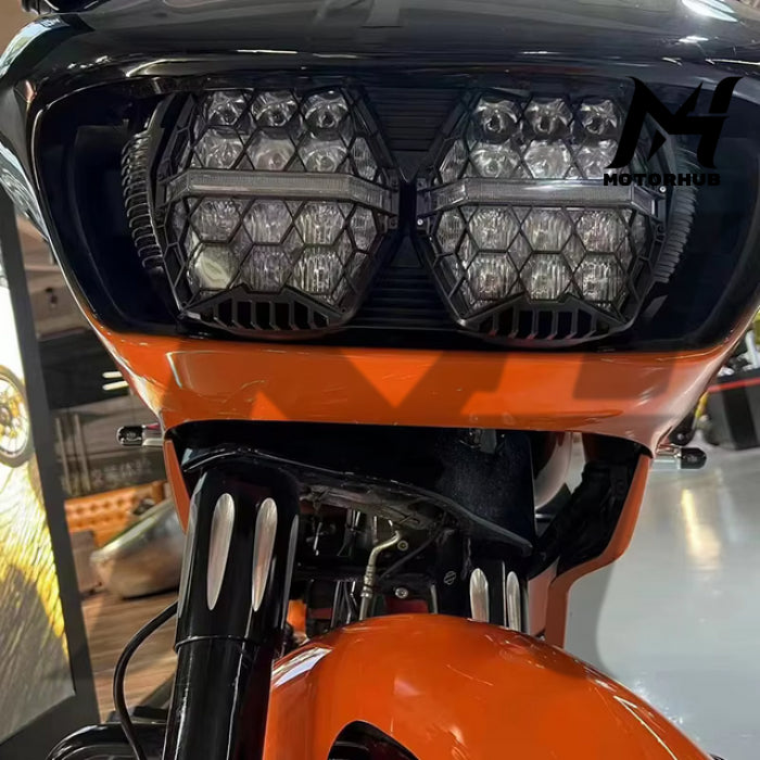 LED Performance Headlight High Low Beam Amber DRL for Harley Touring Road Glide FLTR 2015-2023 MH9900159
