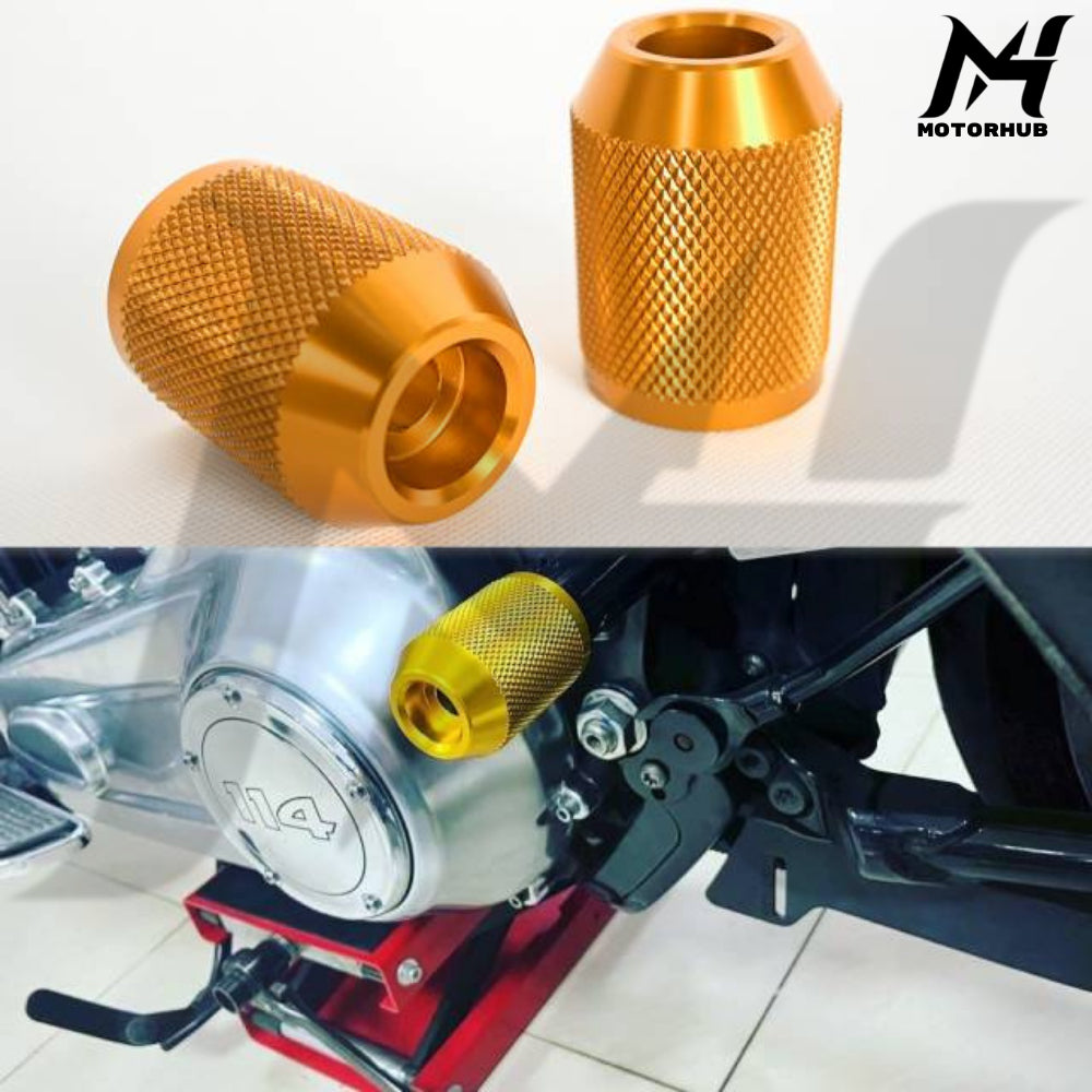 Billet CNC 6061 Crash Bar saddlebag Guard Sliders M12 [Gold]   MH7700339