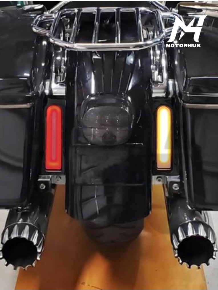 LED Lights Fender Saddlebag Side Turn Signal  Touring 2014+ [Black Housing Smoke Lens] MH9900646