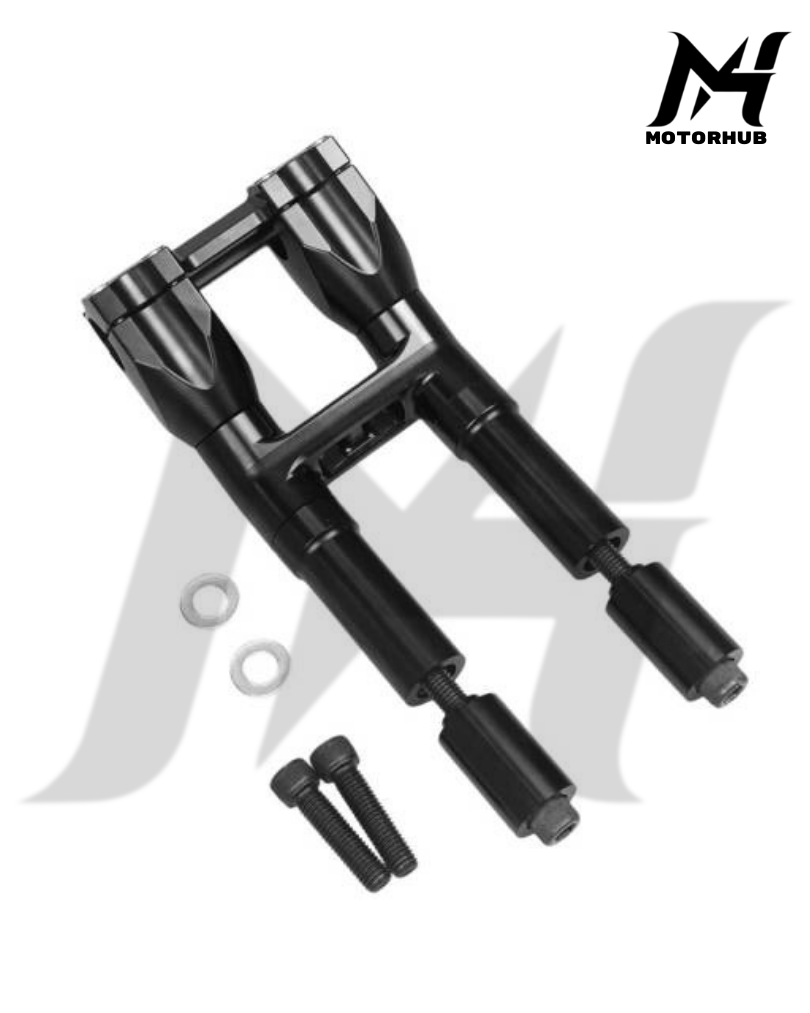 Riser MH 1-1/8 8-10 Inch Kickback Isolated Handlebar Riser [Black] MH9900411