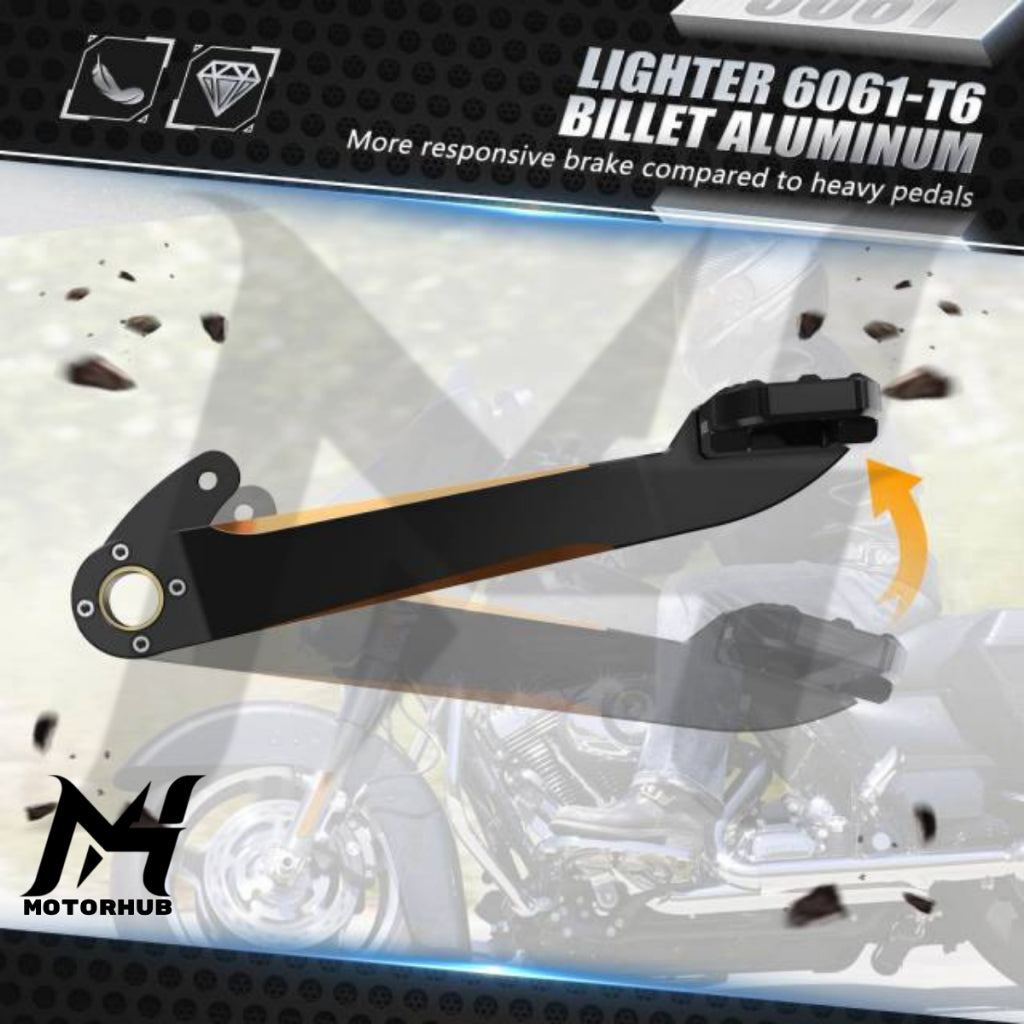 Nice CNC Rear Brake Lever Pedal Kit For Harley-Davidson Touring  Roadglide Street Glide Roadking 2014-2025 & Trike Models [Black] MH9900117