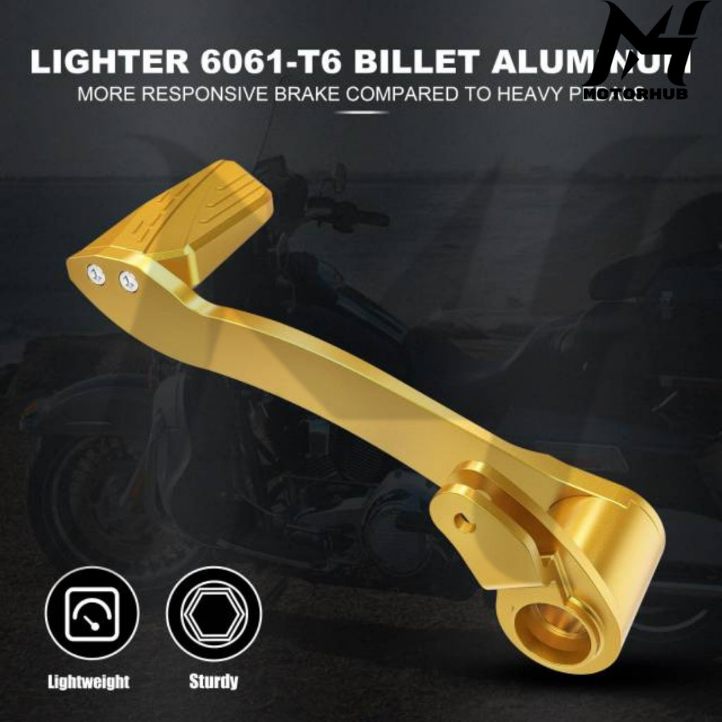 Nice CNC Integrated Rear Brake Lever Pedal Kit for Harley-Davidson Touring and Trike Models [Gold] MH9900113