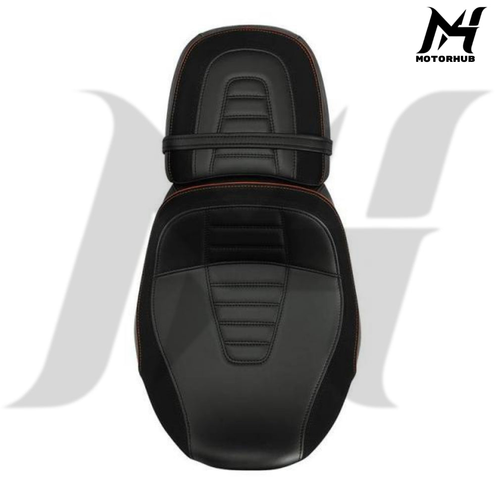 Driver & Passenger Seats Fit For Harley CVO Road Street Glide 23-25 Jok Road Glide Jok Streeet Glide [Orange Stitching] MH9900911