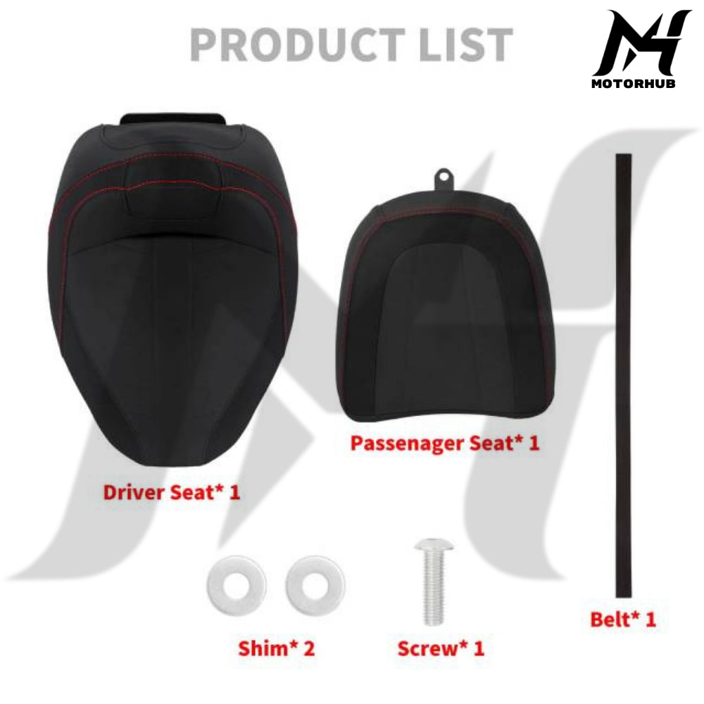 Driver & Passenger Seats Fit For Harley CVO Road Glide Street Glide 2023-2025 [RedStitching] MH9901056