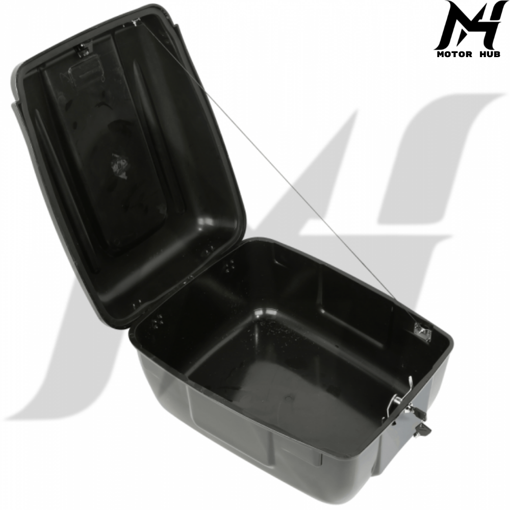Police Motor Trunk Saddlebag Tour Pack fit For Harley FLHP & FLHTP Gloss BLK MH9900215