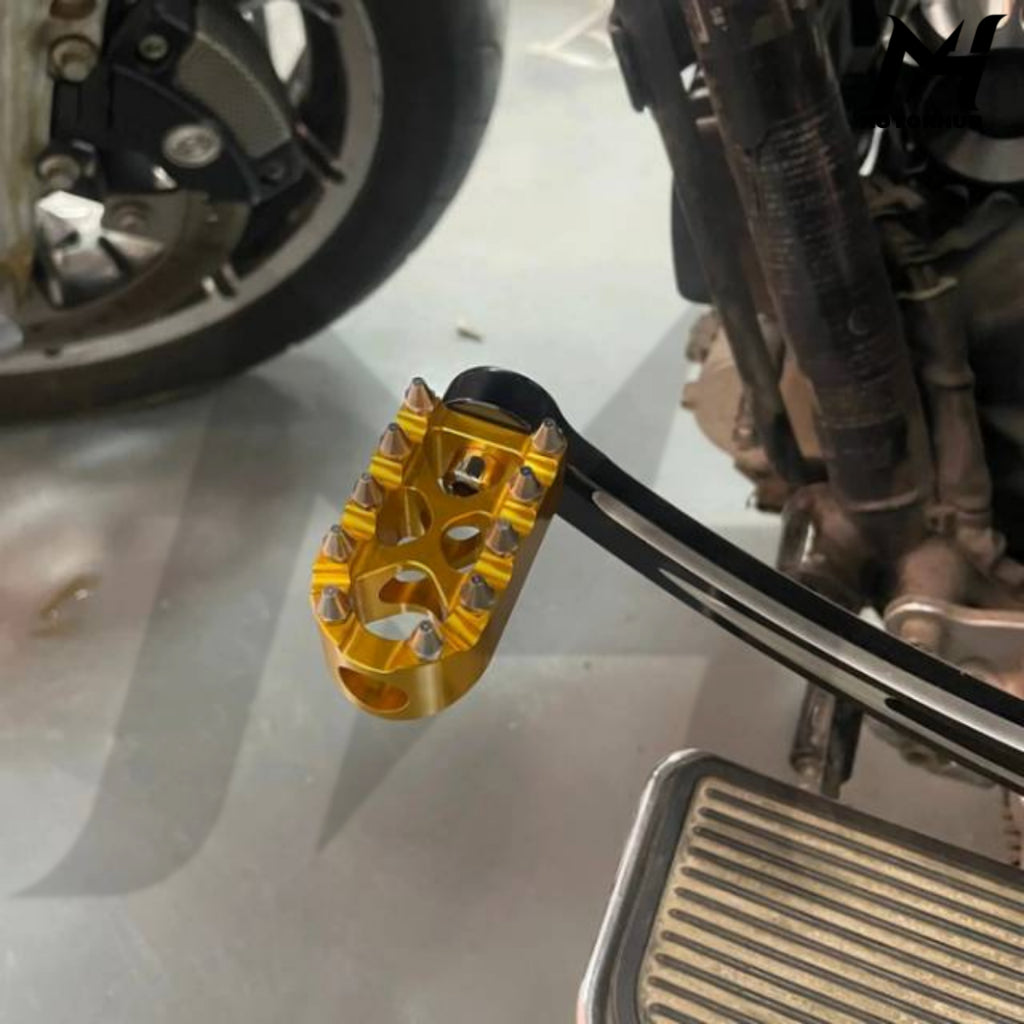Rivets Heel Toe Shifter Pegs Brake Peg For Harley Touring Dyna Softail [Gold] MH9900738