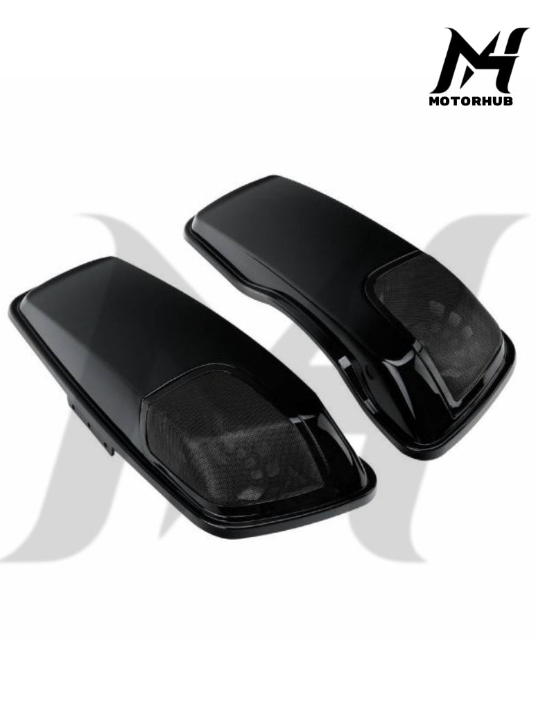 Saddlebags Lids Speakers Grill Cutouts Fit For Harley Road Electra Glide 2014-23 [Black] MH9900220