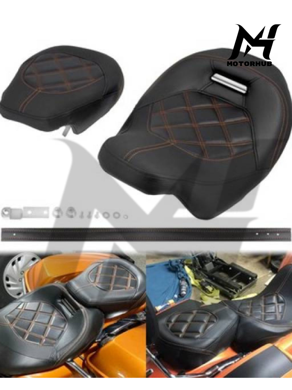 Rider Passenger Seat Two-up Seat For Harley Touring Models 2009-2023 MH9900650