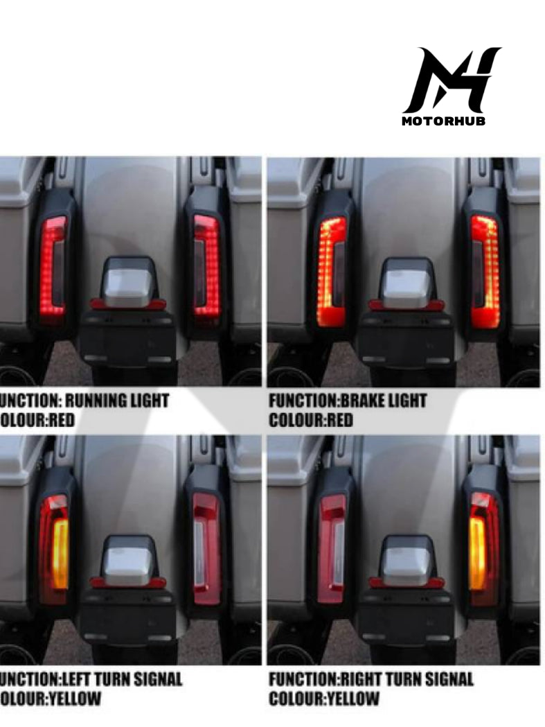 Motorcycle LED Saddlebag Filler Light Rear Fender Turn Signal fit Harley Touring 2024-Up [Red] MH9900645