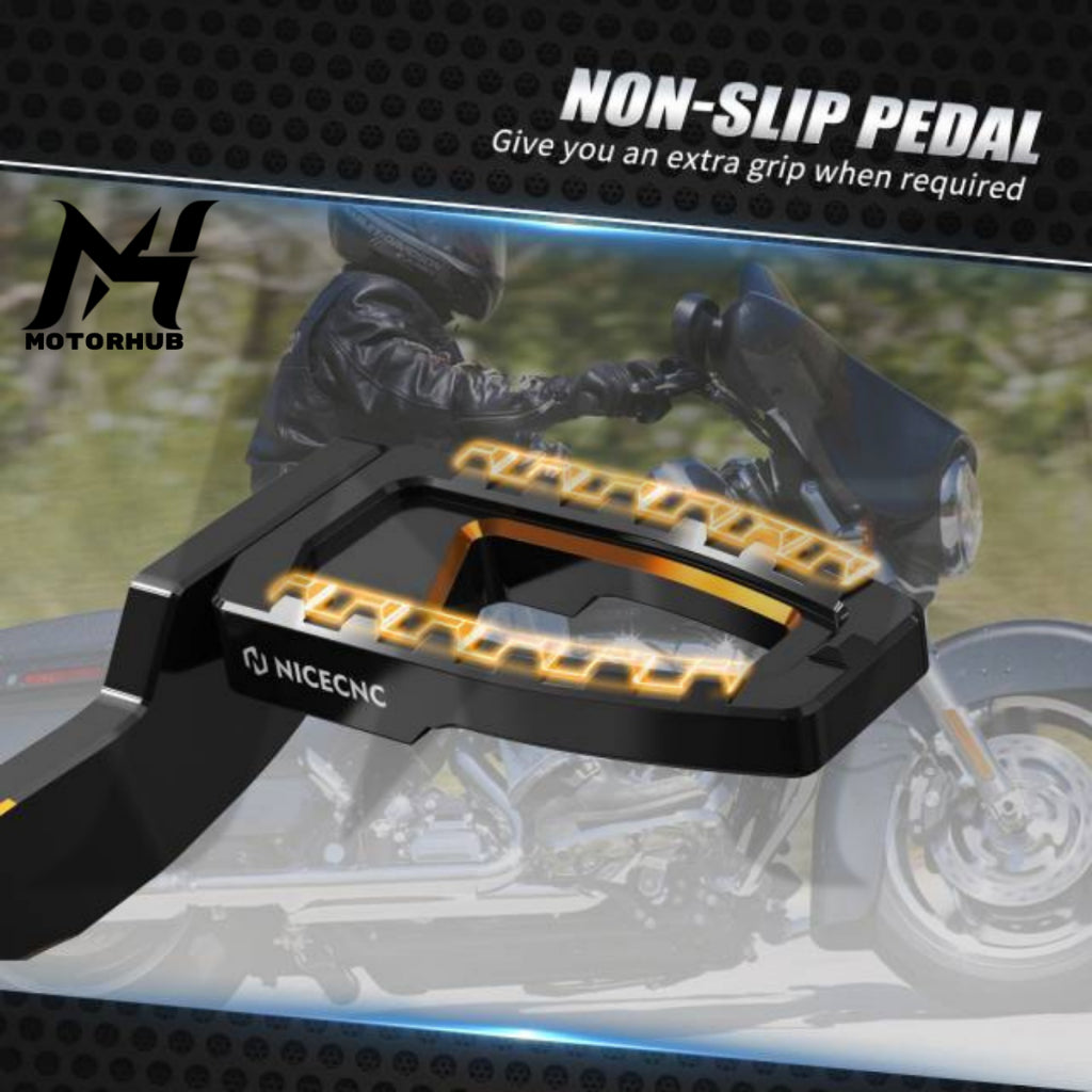 Nice CNC Rear Brake Lever Pedal Kit For Harley-Davidson Touring  Roadglide Street Glide Roadking 2014-2025 & Trike Models [Black] MH9900117