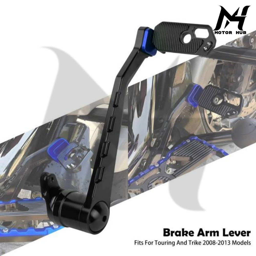 CNC Brake Arm Lever Brake Pedal for Harley Touring 08-13 [Black-Blue] MH9901025