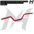1-1/8Inch Club Moto Style Fat Bars MX Variable Section Aluminum Conical 4inch Rise Handlebar [Red] MH9900247