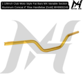 1-1/8Inch Club Moto Style Fat Bars MX Variable Section Aluminum Conical 4″ Rise Handlebar [Gold] MH9900249