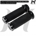1 Inch V.3 Hand Grips Electronic Throttle Wire Harley-Davidson [Black] MH9900263