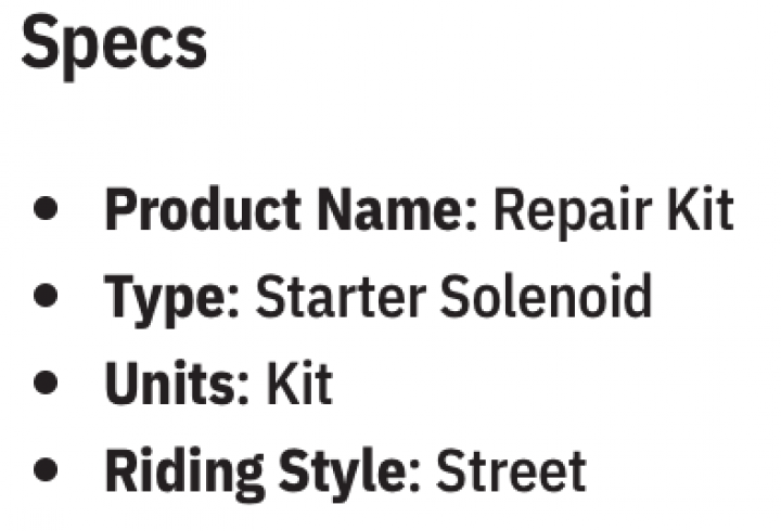 STARTER SOLENOID KIT FOR HARLEY SOFTAIL 1999-2006 SPORTSTER 1986-2020 79-1101 OEM 3160391