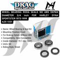 WHEEL BEARING RODA SEALS NO ABS DEPAN DIAMETER 3/4 inch FOR HARLEY DYNA SPORTSTER 1973-1999 A25-1001 OEM 9052