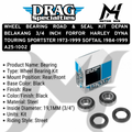 WHEEL BEARING ROAD & SEAL KIT DEPAN BELAKANG 3/4 INCH FORFOR HARLEY DYNA TOURING SPORTSTER 1973-1999 SOFTAIL 1984-1999 A25-1002 OEM 9052 9502