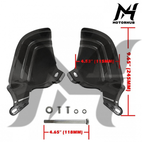 PENAHAN PANAS HEAT DEFLECTOR HARLEY SOFTAIL M8 AD 004 BK HITAM