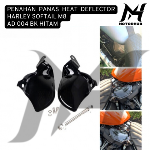 PENAHAN PANAS HEAT DEFLECTOR HARLEY SOFTAIL M8 AD 004 BK HITAM