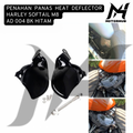 PENAHAN PANAS HEAT DEFLECTOR HARLEY SOFTAIL M8 AD 004 BK HITAM