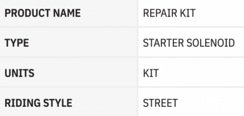 STARTER SOLENOID KIT FOR HARLEY DYNA 2006 - 2017 TOURING 2007 - 2016 SOFTAIL 2007 - 2017 2110-0320